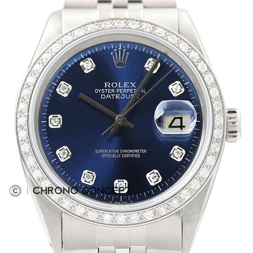 Rolex diamant datejust 18k - rolex,