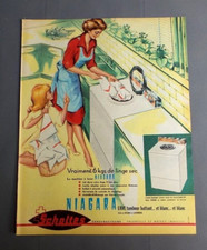 PUB PUBLICITE ANCIENNE ADVERT CLIPPING 060817 / MACHINE À LAVER NIAGARA SCHOLTÈS