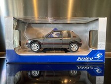 RARE PEUGEOT 205 GTI MK2 GRIS MAGNUM 1/18 SOLIDO