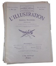 Lot de 14 revues L’Illustration 1914 1916 français WW1 14 18 1914 1918
