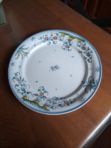 Grand plat faience de - plat,
