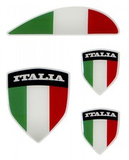 Kit déco autocollant capot latéral 3D Italia compatible avec Vespa GTS 125 + ...