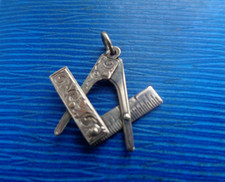 Pendentif Ou Fob De Montre Pliant En Or Jaune 9ct Maçonnique H/M 1995 Birmingham