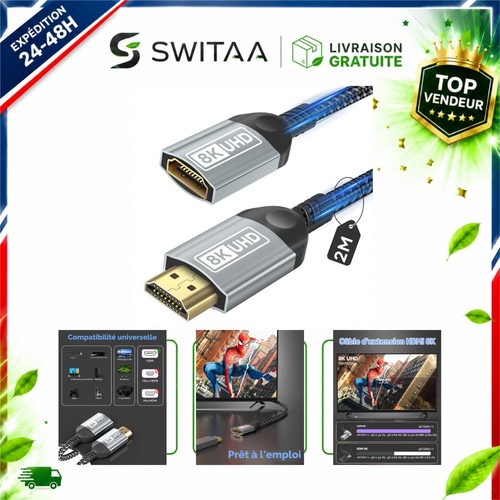 Rallonge hdmi mâle vers - hdmi,
