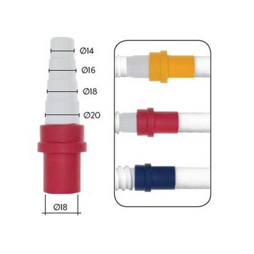 Adaptateur tuyau rigide 18 - tuyau,
