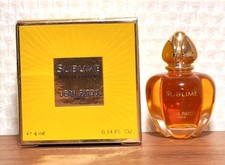 Eau de Parfum Sublime de Jean Patou 4 ml. Sérigraphie. Boite. Plein. TBon état