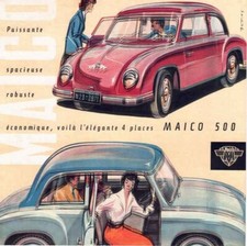 Catalogue brochure Maico 500 10/1956 France