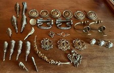 Élément Décoration Anciens Serrures Grandes Poignées Meubles Bureau  Bronze