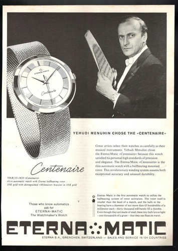 Eterna matic publicité 1959 - publicité,