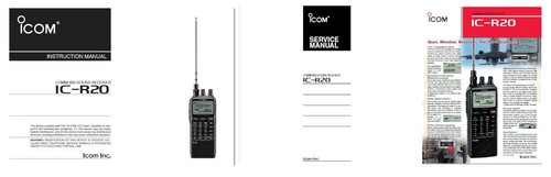 Icom r20 182 page instruction - icom,