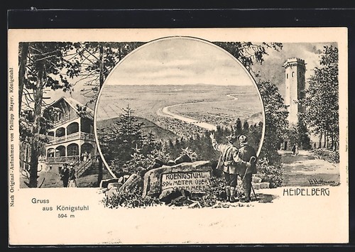 Heidelberg vue depuis - vue, la