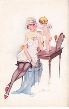 illustrateur Suzanne MEUNIER  le fard Rose