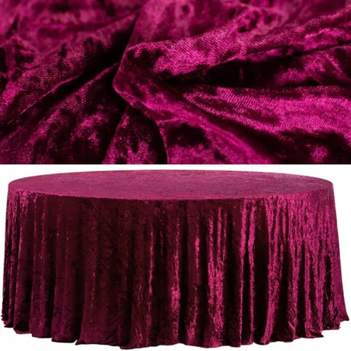Nappe ronde velours - ronde, en