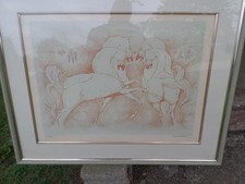 tableaux lithogravure PAUL De CHABOT SUR CADRE  VITRE