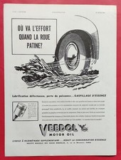 Publicité 1939 Huile Moteur
