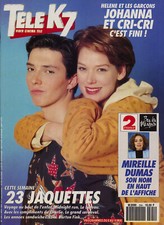 Magazine TELE K7 n° 504/1993,  HELENE et LES GARCONS,  JOHANNA et CRI-CRI.