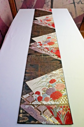 éventail floral brocart - floral, en