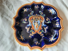 assiette GIEN BLEUE DECOR RENAISSANCE