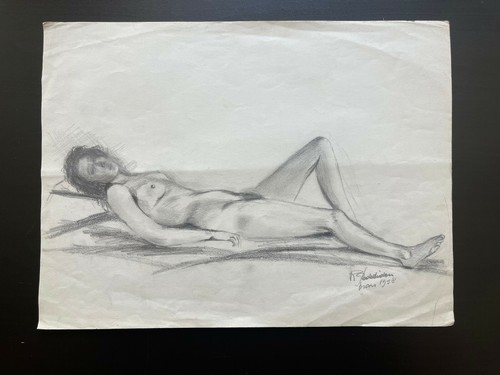 Curiosa dessin signé - , femme