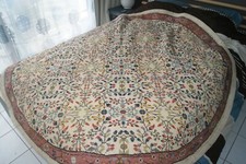 Tapis artisanal tunisien en Cachemire - Diam 1,9m 