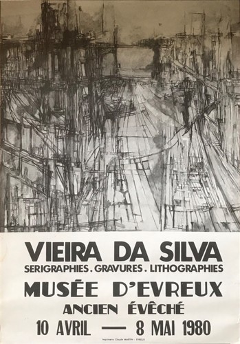 Vieira silva affiche litho - silva,