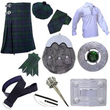 Ten Pièces De Kilt Écossais