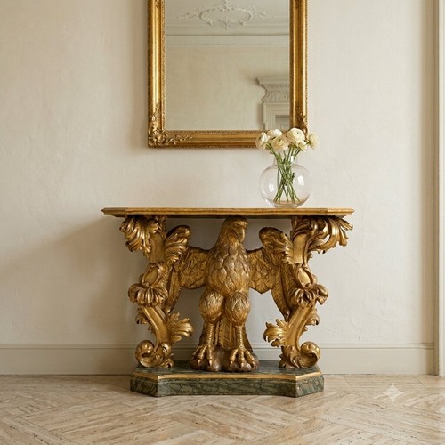 Console baroque ancien bois - baroque,