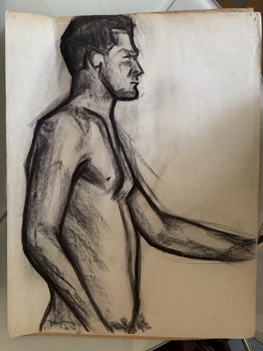 Lavis dessin 50x64 dominique - dessin,
