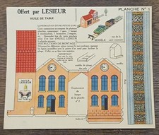 PLANCHE A DECOUPER OFFERT PAR LESIEUR PLANCHE N°1 CONSTRUCTION D'UNE PETITE GARE