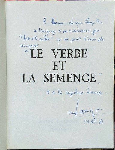 Verbe semence - le, semence 