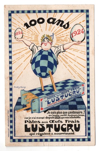 Carte publicitaire lustucru - carte,