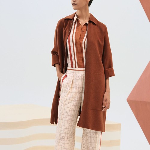 Hermes manteau zippé - hermes,