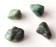 Lot de 4 Emeraude naturelle
