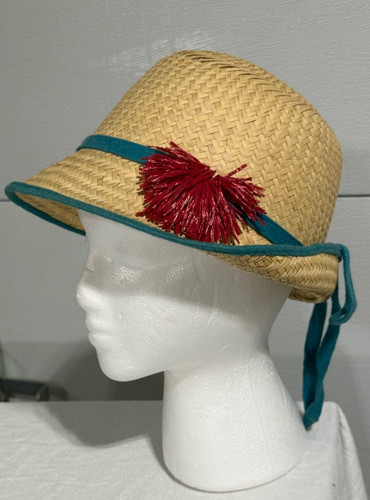 Mid century woven straw - straw,