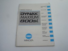 Mode d'emploi MINOLTA 800 SI