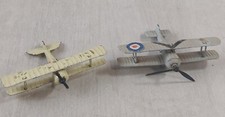 Lot d'anciens avions, Sopwith Camel + Nieuport 17, en métal