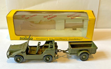 SOLIDO MILITAIRE  1/43 REF 213 JEEP AUTO UNION  + REMORQUE C85