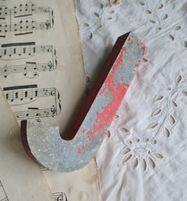 ANCIENNE LETTRE DE DEVANTURE MAGASIN ENSEIGNE LETTRE J ZINC FER