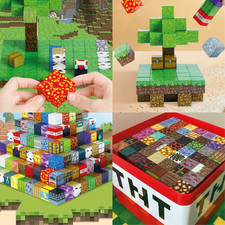 Coffret Bloc Pixel – Puzzle 3D décoratif en cubes – Cadeau idéal 200 pcs