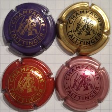 4 capsules de champagne Taittinger différentes 
