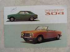  CATALOGUE PUBLICITAIRE VOITURE PEUGEOT 304 1970 cabriolet et coupé DEPLIANT