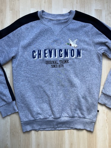 Chevignon sweatshirt grey logo - sweatshirt,