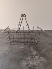 Panier Métallique Super Marché Vintage Dinette Jouet Enfant 