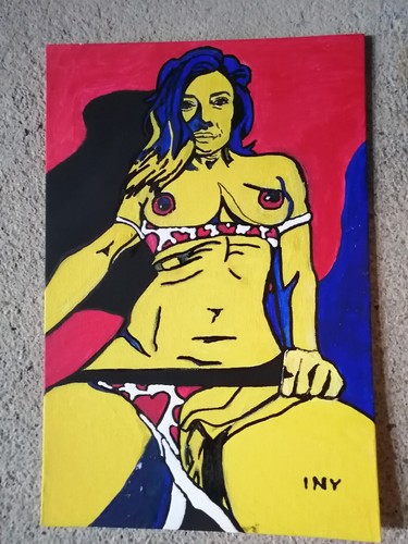 Peinture érotique - peinture.,