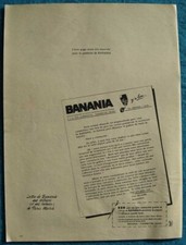 Publicité Papier - BANANIA