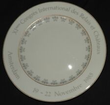 Assiette Porcelaine ROYAL MOSA Holland 1985 (relais et châteaux)