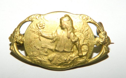 Jolie broche laiton art - jolie,