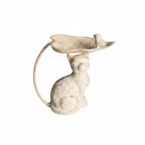 Plateau chat fonte sculpté - plateau,