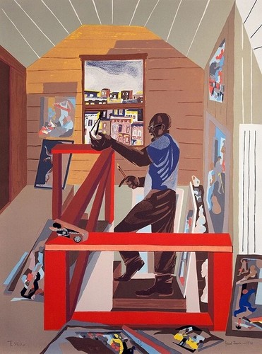 Jacob lawrence the studio - lawrence,
