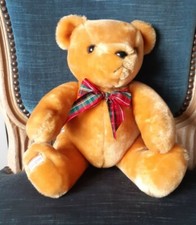 Ours Nounours orange vintage BOULGOM de 32 cm